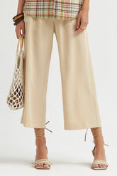 LYOCELL TWILL PAPERBAG TROUSERS